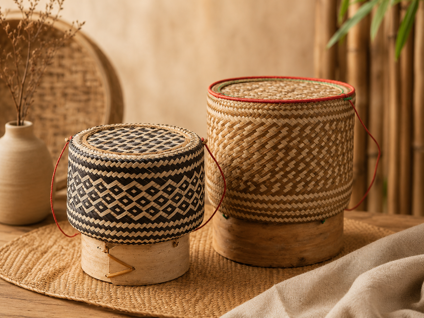 Objets en bambou